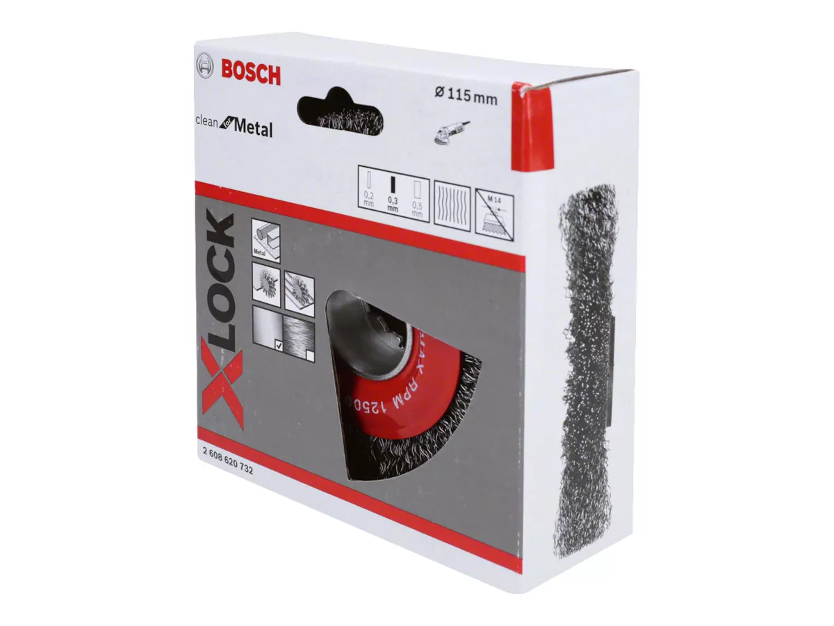 Brosse circulaire XLock fils ondulés clean for Metal Bosch